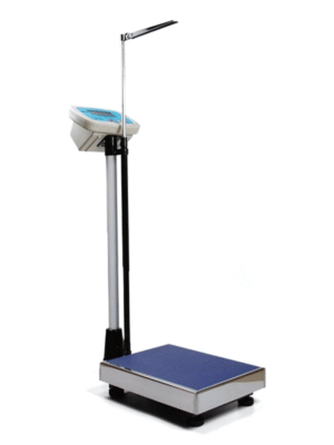 High Precision Digital Bathroom Scale with LCD Display – Adjustable Height for Adults & Kids, 200KG Capacity