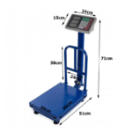 100kg Electronic Weighing Scale with LCD Display, Stainless Steel Pan & Price Memory – Rechargeable