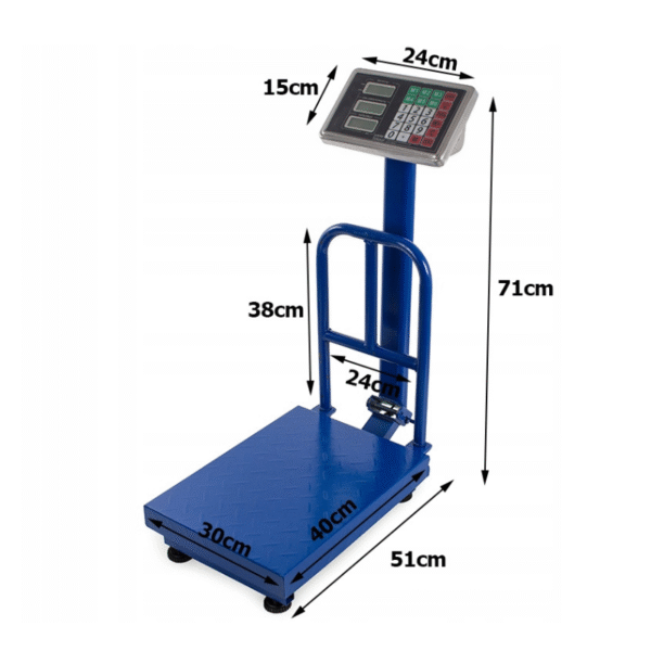 100kg Electronic Weighing Scale with LCD Display, Stainless Steel Pan & Price Memory – Rechargeable