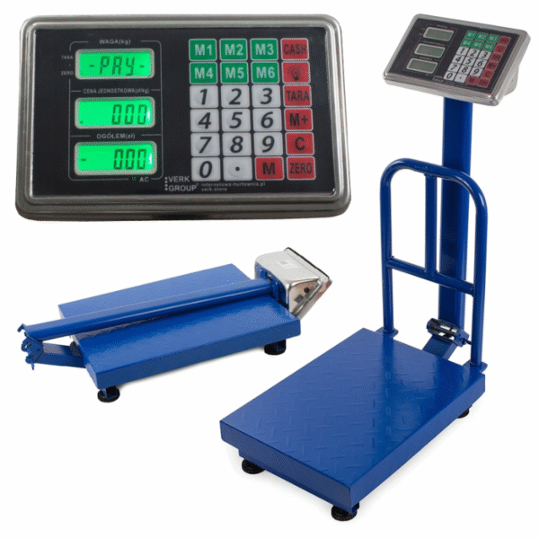 100kg Electronic Weighing Scale with LCD Display, Stainless Steel Pan & Price Memory – Rechargeable