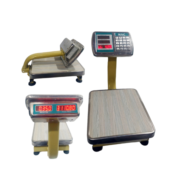 DWS-60 Digital Weight Machine – 60KG Capacity, 12x12” Stainless Steel Platform
