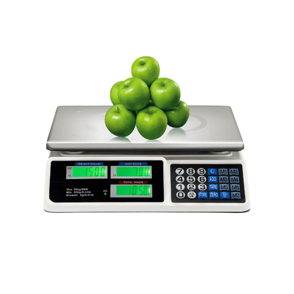 Seatech 66Lbs Digital Price Computing Scale – Dual Display Retail & Food Scale