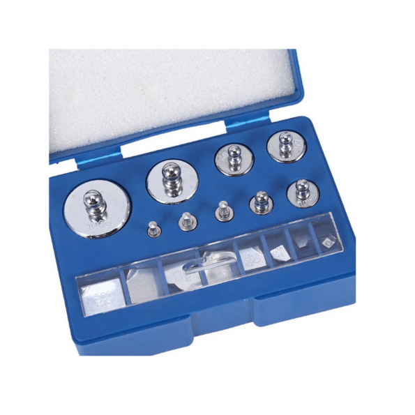 17Pcs Precision Calibration Weight Set (10mg–100g) with Storage Case & Tweezer