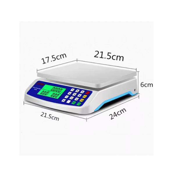 40KG/1G Precision Digital Price & Counting Scale – LCD Display, Multi-Unit, for Retail, Home, or Commercial Use